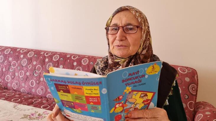 72 yaşındaki Ayşe ninenin okuma azmi herkese örnek