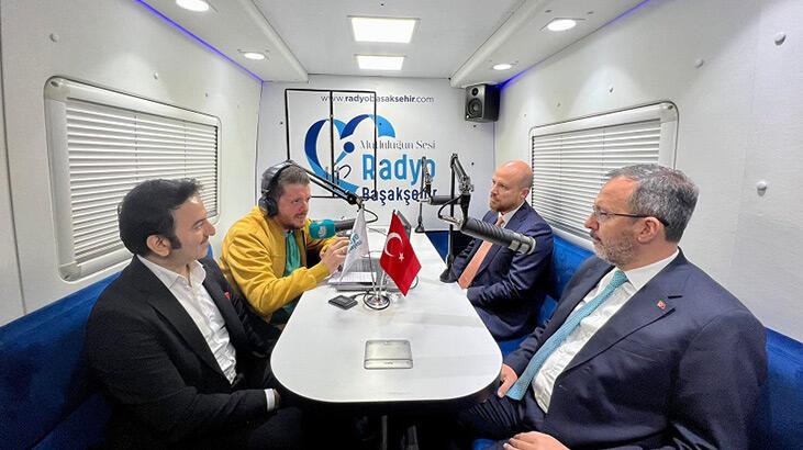 Bakan Kasapoğlu ve Bilal Erdoğan Radyo Başakşehir’e konuk oldu