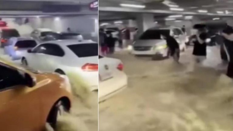 Güney Kore’yi tayfun vurdu… Akılalmaz anlar: Otoparkta boğularak öldüler!