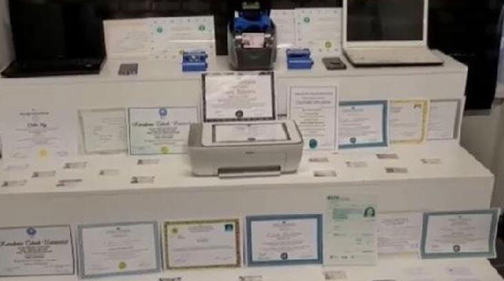 Kayseri’de sahte diploma operasyonu