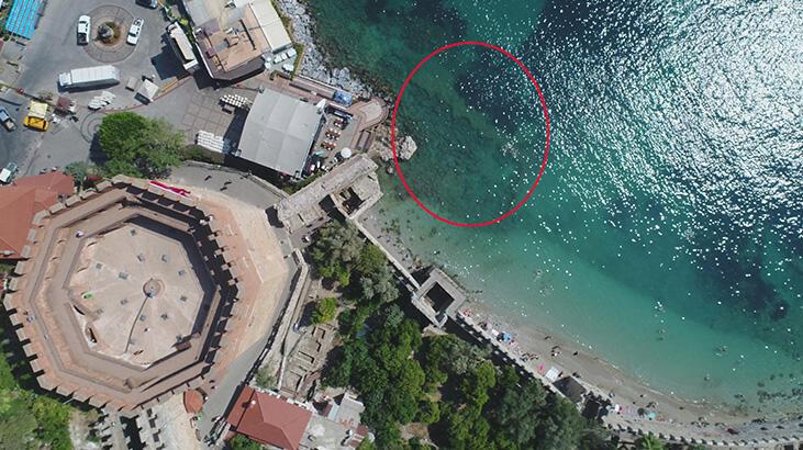 Alanya Kalesi’nde büyük keşif sert dalgalarla ortaya çıktı