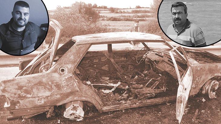 Tekirdağ’da feci olay! Araba alev alev yandı: Baba öldü, oğlu ağır yaralı