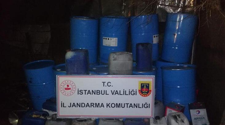 Eyüpsultan’da 12 ton sahte etil alkol ele geçirildi