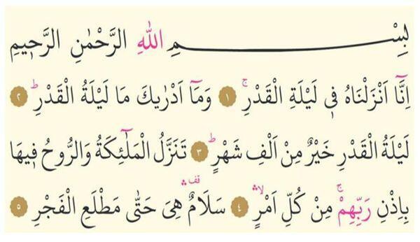 KADİR SURESİ Okunuşu: Kadir Gecesi Suresi Okunuşu (İnna Enzelnahü), Türkçe Anlamı (Meali), Arapça Yazılışı, Fazileti ve Tefsiri