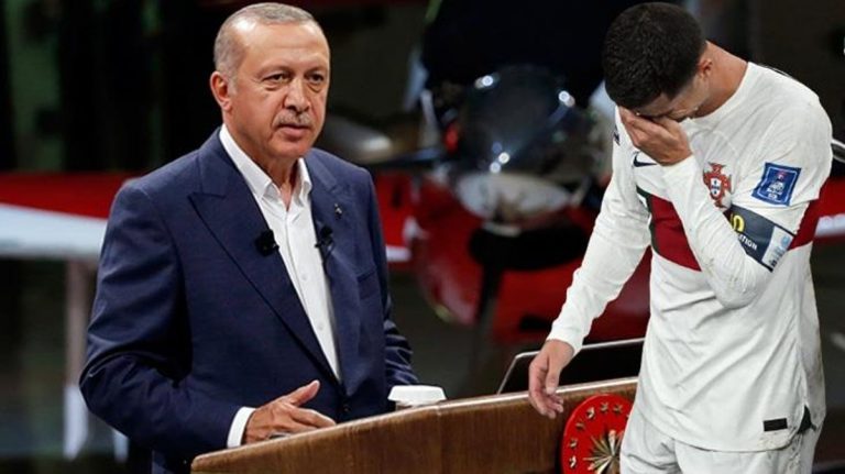 Ronaldo’ya sahip çıktı! Erdoğan “Siyasi yaptırım uyguladılar” deyip, Filistin meselesini işaret etti