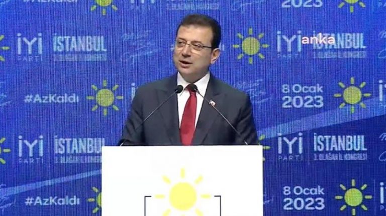 4 yıl önce adaylığını açıkladığı salonda! İmamoğlu’ndan İYİ Parti kongresine damga vuran sözler