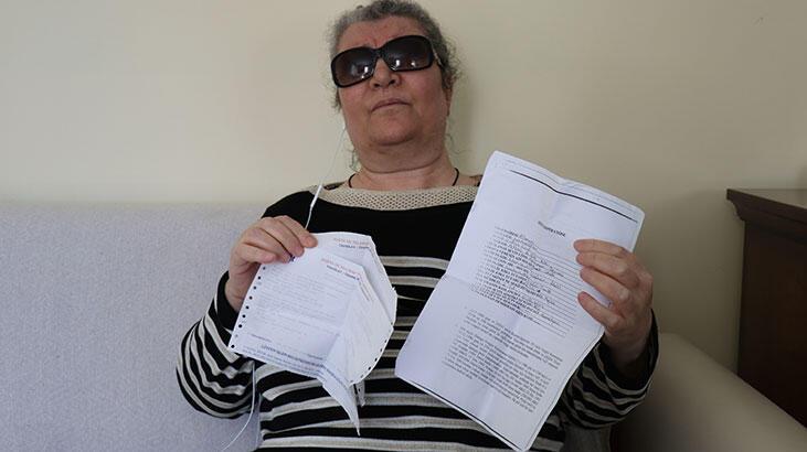 Görme engelli kadının elden verdiği 7 yıllık kirasını yok sayıp icraya verdi
