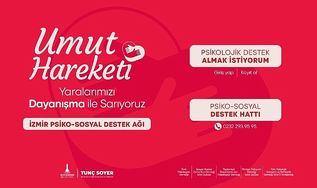 İzmir Büyükşehir Belediyesi’nden depremzedelere psiko-sosyal takviye