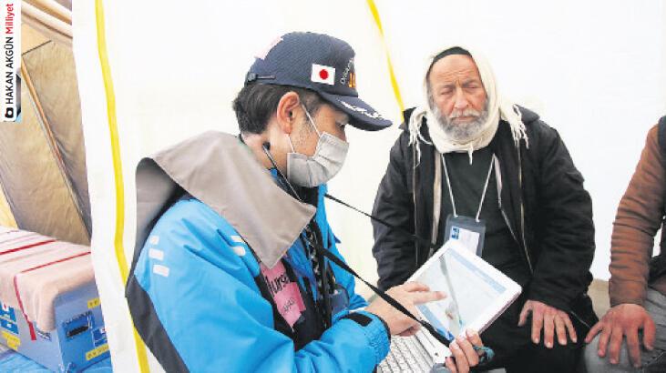 Japonya’dan yardım için bölgeye geldiler
