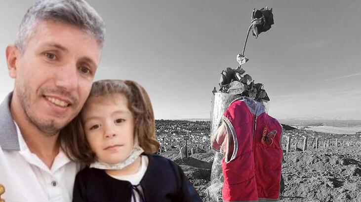 Mezarlıktaki kırmızı montun altından dram çıktı: Baba, kucağında kızı ile defnedildi