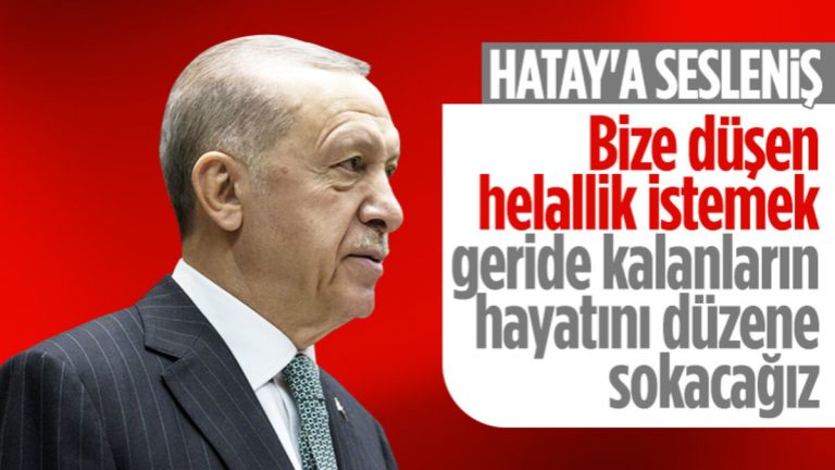 Cumhurbaşkanı Erdoğan Hatay’da: Birlikte yeni bir geleceği inşa edeceğiz