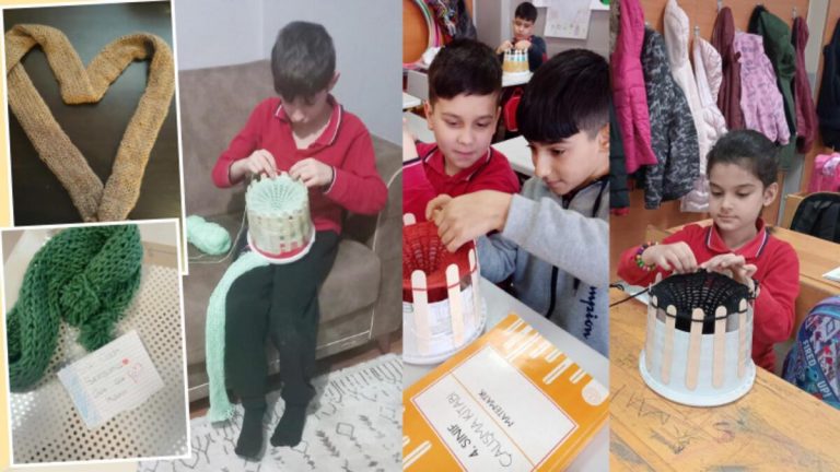 Kimi atkı örüyor, kimi şiir yazıyor… Öğrenciler depremzedeler için birlik oldu