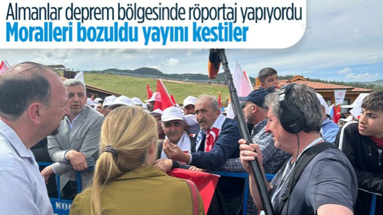 Alman ZDF kanalı sarsıntı bölgesinde Cumhurbaşkanı Erdoğan’a sevgi kelamları sonrası yayını kesti