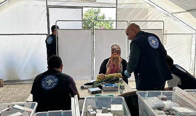 Dünya Tabipleri Tam Donanımlı Taşınabilir Sıhhat Hizmetleriyle Alanda Kıymetli Misyon Üstleniyor