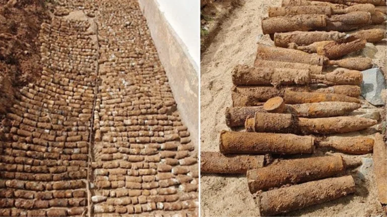 Kamboçya’da bir lisenin bahçesinde binlerce patlamamış mühimmat bulundu