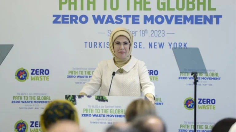 Emine Erdoğan, tüm dünyayı “sıfır atık gönüllüsü” olmaya davet etti: Acil eylem planlarını uygulamak mecburiyetindeyiz