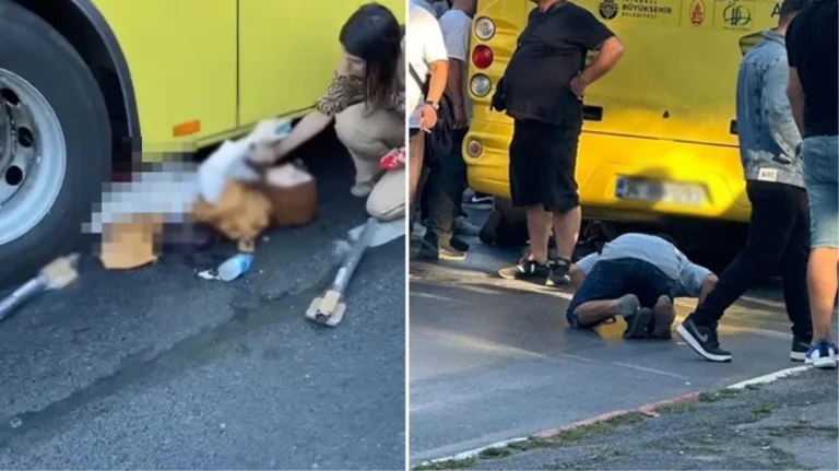 Motosiklet kazasında otobüsün altına savrulan hamile kadın, hayatını kaybetti