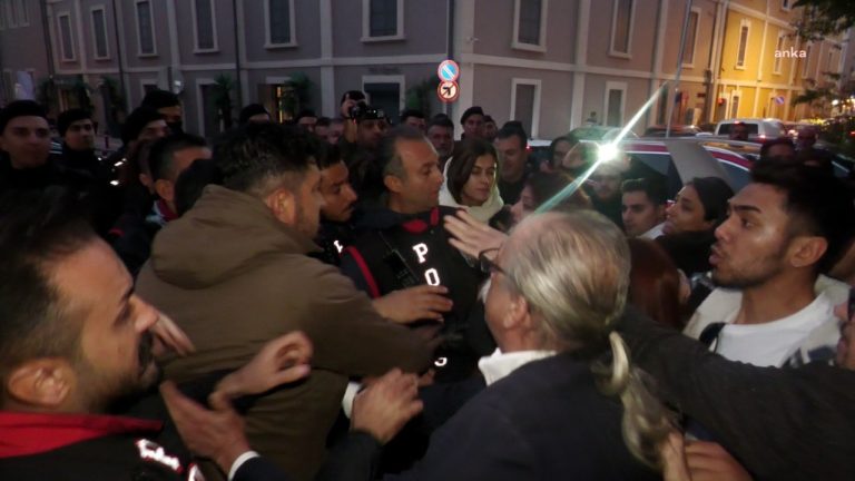 İzmir Barosu önünde LGBTİ+ flamasına ‘yasak’ müdahalesi