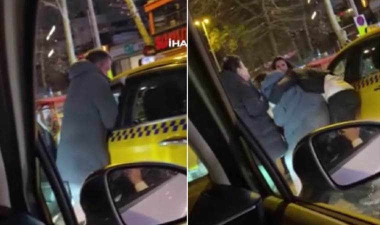 İstanbul’da taksici ile müşteri arasında ‘beni almadın’ kavgası