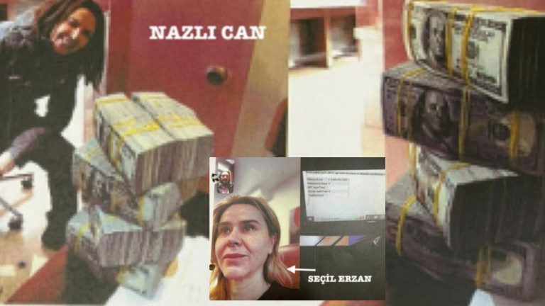 Seçil Erzan’ın yeni görüntüleri dosyaya girdi: Para balyalarıyla poz vermişler