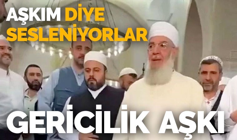 Menzil şeyhini gören mürit aşka geldi: ‘Aşkım’ diye seslendi!