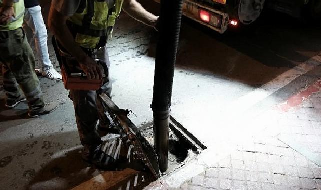 ASAT takımları yağmur suyu sınırlarını temizliyor