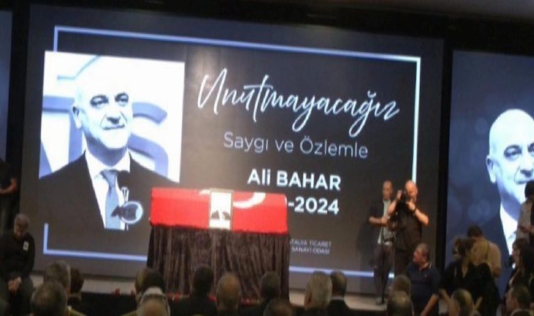 ATSO ve Antalya OSB Başkanı Ali Bahar son yolcuğuna uğurlandı