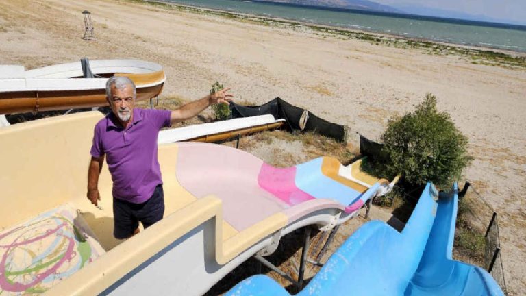 Eğirdir Gölü alarm veriyor: Su 300 metre çekildi