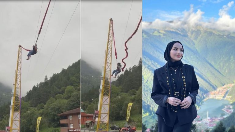 Uzungöl’de ‘insan sapanı’nın halatı koptu: Kimse bu korkuyu yaşamasın