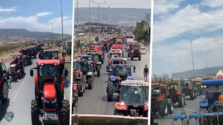 Çiftçiler traktörle Maraş-Antep yolunu kapattı: ‘Bıçak kemiğe dayandı’