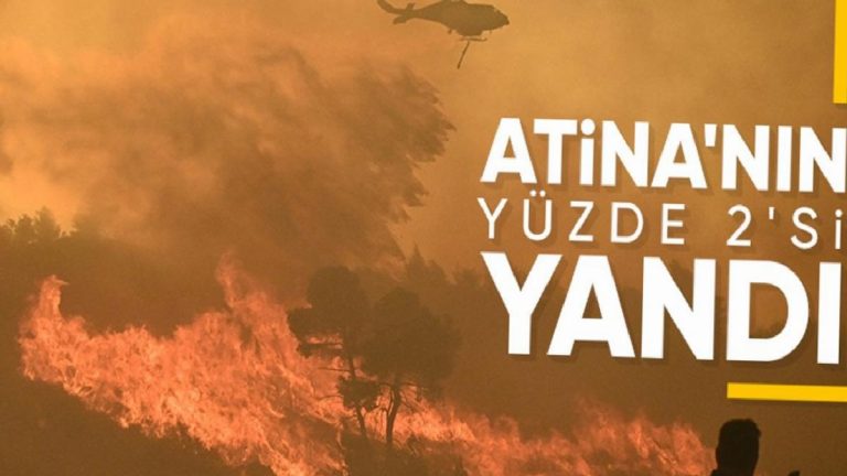 Yunanistan’da orman yangınları: Attica bölgesinin yüzde 2’sinden fazlası yandı