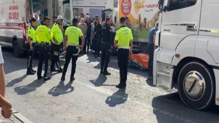 Camiden çıkan yaşlı adam tırın altında kalarak öldü