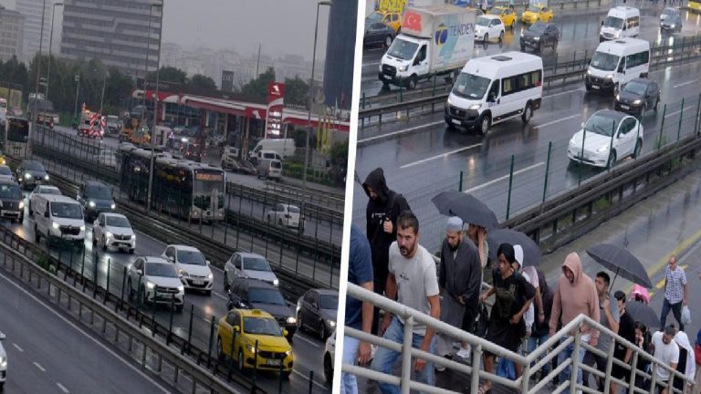 İstanbul’da haftanın ilk iş günü trafik kilitlendi