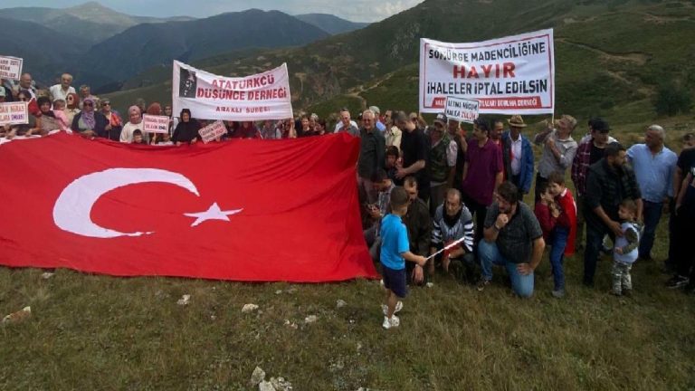 Trabzon Araklı halkı, altın madenine karşı direniyor