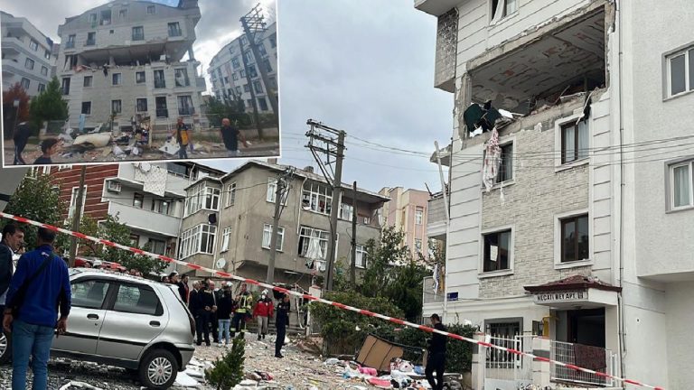 Gebze’de apartmanda doğal gaz kaynaklı patlama: 8 yaralı