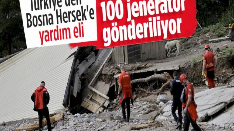 Sel felaketinin yaşandığı Bosna Hersek’e Türkiye’den yardım eli