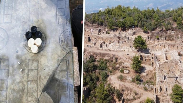 2100 yıllık Roma tavlası Syedra Antik Kenti’nde yaşatılıyor