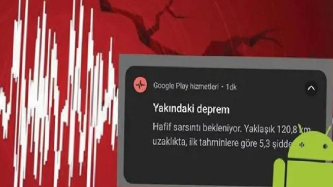Android telefonlar zelzeleleri nasıl evvelce iddia ediyor