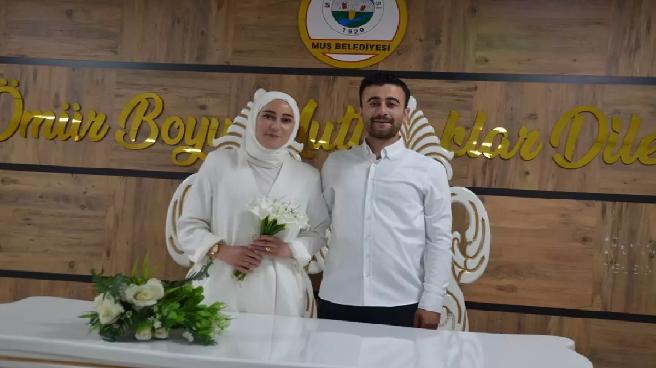Muş’ta 8 çift, 05.05.2025 tarihinde nikah kıydı