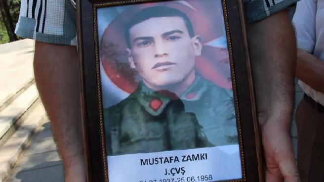 67 Yıl Sonra Şehit Jandarma Çavuş Mustafa Zamkı’nın Naaşı Çankırı’da Defnedildi