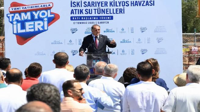 İBB, Kilyos Havzası Atık Su Tünelleri Kazı Çalışmalarına Başladı
