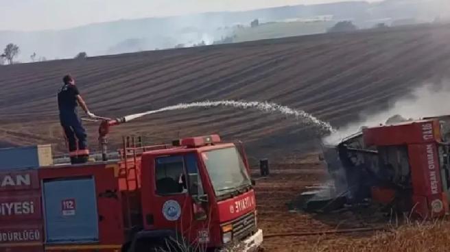 Orman yangınına müdahale eden araç devrildi! 5 personel yaralandı