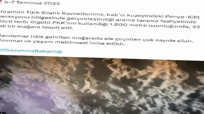 TSK, 1800 metre uzunluğunda, 33 odalı mağara buldu! İşte içinden çıkanlar