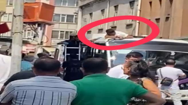 Güvenlik Kamerası Tamiri Sırasında Dolmuşla Çarpışma