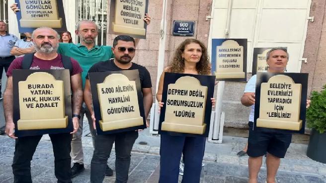 İzmir’de Kentsel Dönüşüm Mağdurları Basın Açıklaması Yaptı