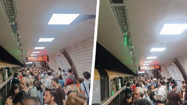 Üsküdar – Samandıra metro hattında arıza! Duraklarda yoğun kalabalıklar oluştu