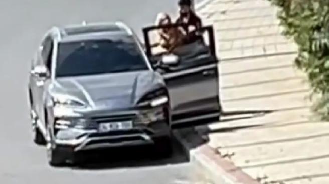 Avcılar’da Kadına Zorla Araca Bindirme Anları Kamerada