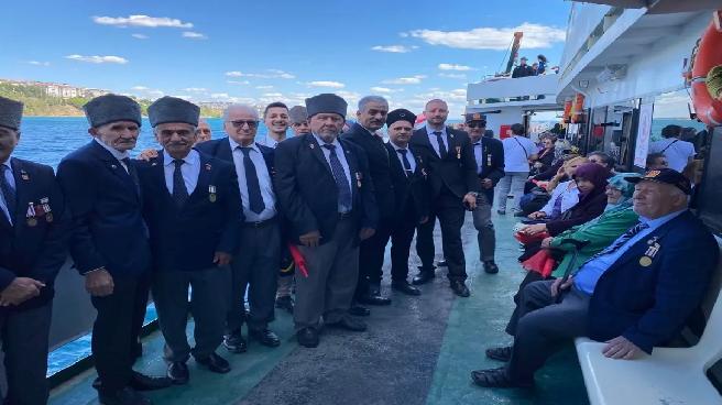 Tekirdağ’da Gaziler Günü dolayısıyla tekne turu düzenlendi
