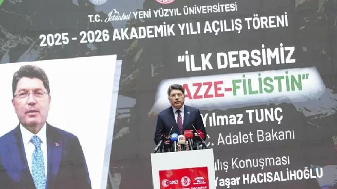 Adalet Bakanı Tunç, İstanbul Yeni Yüzyıl Üniversitesi Akademik Yılı açılış töreninde konuştu Açıklaması