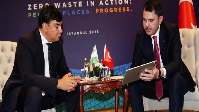 Bakan Kurum, Sıfır Atık Forumu kapsamında ikili görüşmelerde bulundu